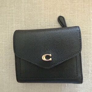 Coach Black Textured Leather Wallet